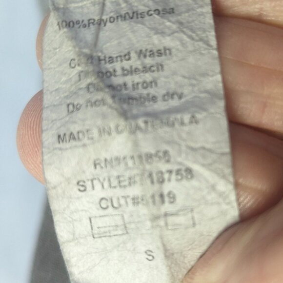 Cherish Size Large Off-Shoulder Gray Tie-Front - Picture 5 of 16